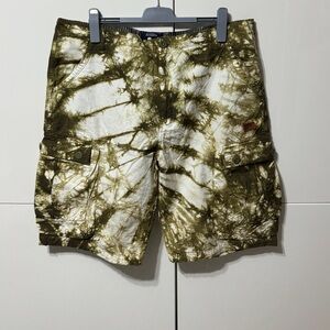 PRPS White Green Dye Cargo Shorts Size 40 MSRP $250